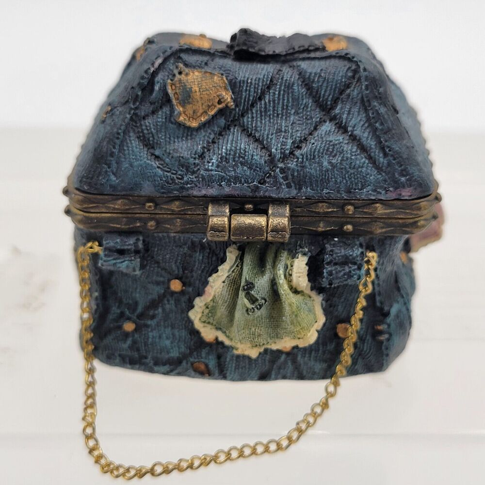 Boyds Bear trinket box Uncle Bean's treasure boxes Mary Lou's Bottomless purse - Picture 3 of 15